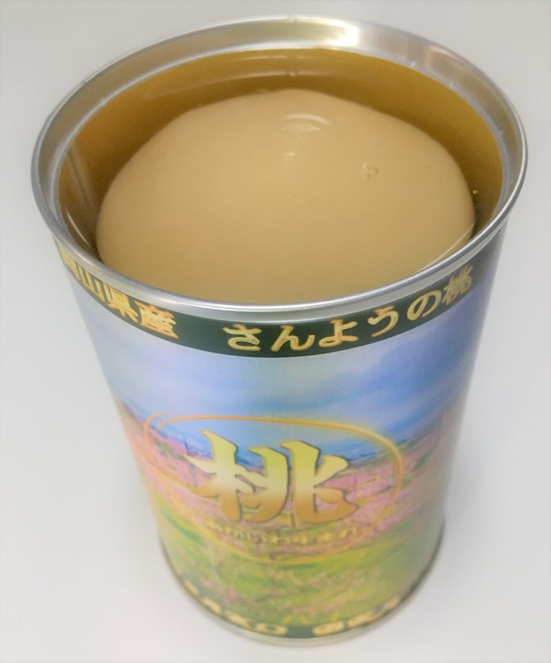 岡山県産桃シラップ漬け缶詰め（450ｇ×2缶セット）