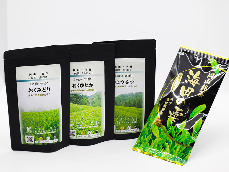 海田園黒坂製茶 煎茶3品種と一押しブレンド茶セット