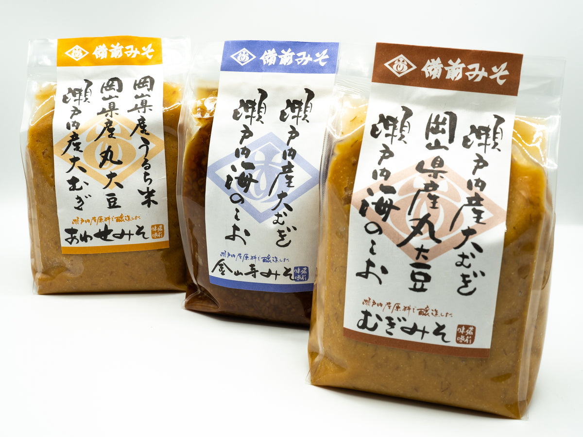 備前味噌醤油】選べる、瀬戸内産みそセット（1㎏×2個）_おかチョク